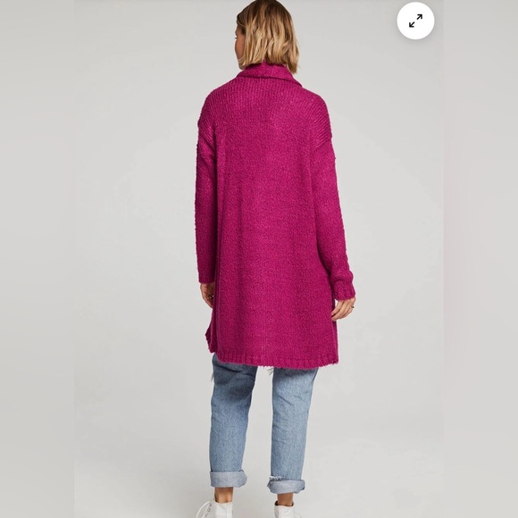 NWT Desreeny Pink Long Sweater Saltwater Luxe SZ Medium - Picture 2 of 9